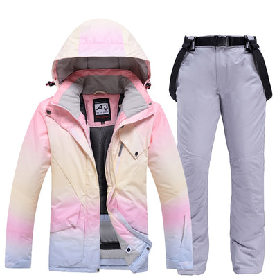 Windproof Multi-Tone Long Jacket & Pants Set