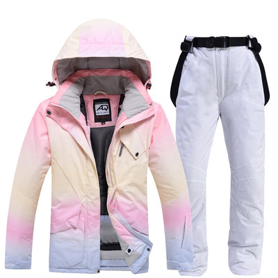 Windproof Multi-Tone Long Jacket & Pants Set