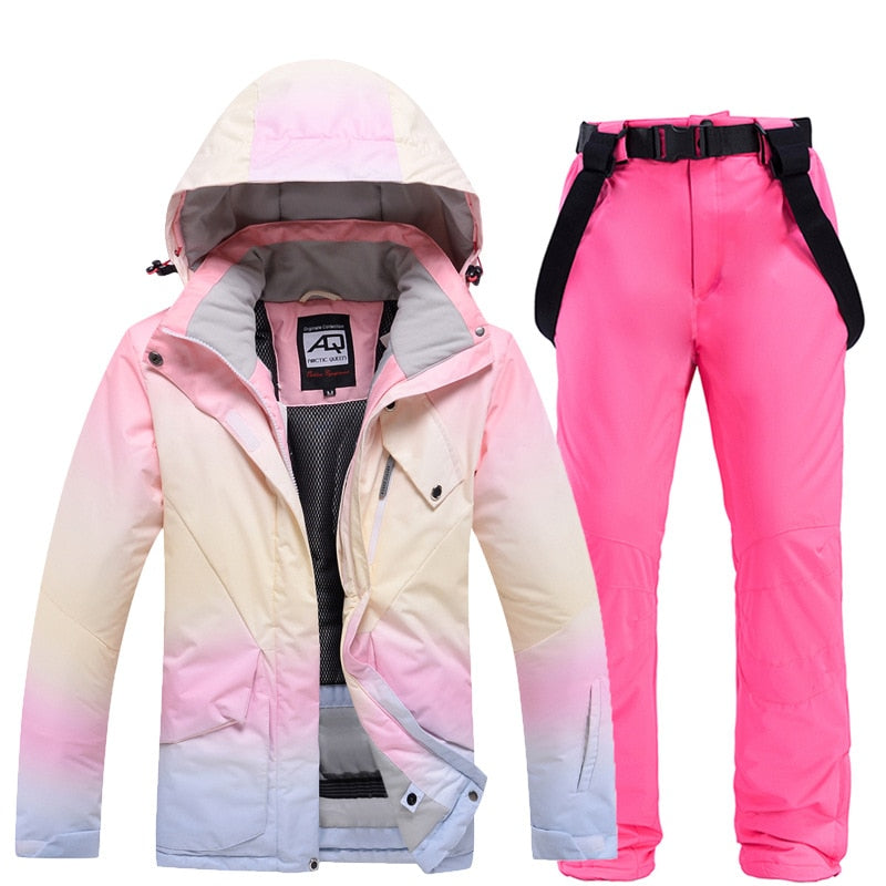 Windproof Multi-Tone Long Jacket & Pants Set