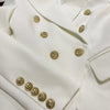 Classic Style Double Breasted Gold Button Blazers