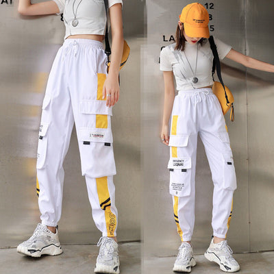 High Waist Multi-Pocketed Street Cargo Pants