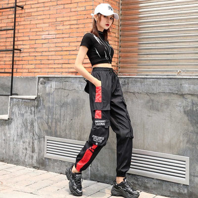 High Waist Multi-Pocketed Street Cargo Pants