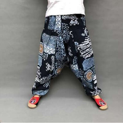 Casual Boho Pattern Harem Pants