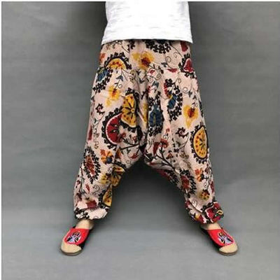 Casual Boho Pattern Harem Pants