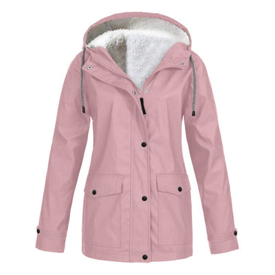 Windproof Thick Fluffy Inner Hooded Jackets