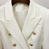 Classic Style Double Breasted Gold Button Blazers