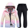 Windproof Multi-Tone Long Jacket & Pants Set