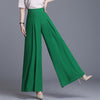 High Waist Chiffon Wide Leg Pleated Pants