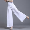 High Waist Chiffon Wide Leg Pleated Pants