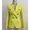 Classic Style Double Breasted Gold Button Blazers