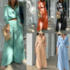 Street Style Wide Leg Straight Pants & Shirts Set