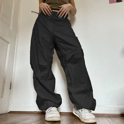 Casual Wide Leg Pocket Trousers