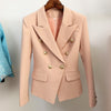 Classic Style Double Breasted Gold Button Blazers